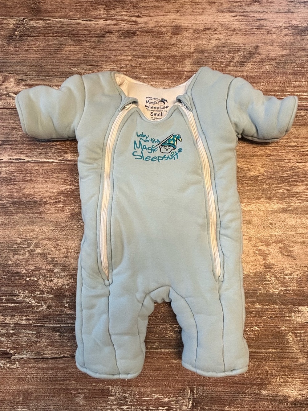 VGUC Magic Merlin's Swaddle Transition Sleepsuit, Size Small (3-6 Months)